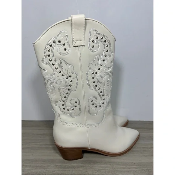 NEW Dolce Vita Sula Off White Leather 7.5